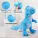 Shop Iokheira Cuddly Dog Toys Squeaky & Plush Light Blue Tyrannosaurus Rex for All Dog Sizes - Buy Online on GoSupps.com