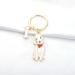 Ensianth Dog Keychain - Perfect Gift for Dog Lovers | Puppy Paw Print Keyring for Dog Owners - Ideal for Moms & Dads - Bedlington Terrier Design - Buy Online on GoSupps.com