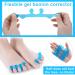 Sibba 4 Pcs Gel Toe Separator Set for Pedicure and Nail Art - 2 Pairs (1 Transparent, 1 Blue) - Washable and Reusable Toe Separators for Men and Women - Buy Online on GoSupps.com