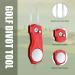 Mile High Life Golf Divot Repair Tool with Magnetic Ball Marker | Foldable All Metal Design with Pop-up Button | Men's Golf Accessories - G-Red - Buy Online on GoSupps.com