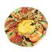 JK Home Kids Satin Bonnet Double Sided Sleep Cap Elastic Band Adjustable Night One Size Green