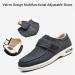 FZYUAN Women's Diabetic Shoes with Furry Lining - Extra Wide Width, Adjustable Closures, Non-Slip Sneakers for Swollen Feet - Black 5.5 - Buy Online on GoSupps.com