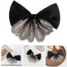 minkissy bow hairpin bow women barrettes Black hair bow headress bow hairpin bow hair barrettes for women xmas bowknot hair ties for women headwear bow woman dense fabric Fabric - Buy Online on GoSupps.com