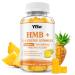 HMB and L-leucine Gummies 3000mg HMB and Leucine Amino Acid Supplements for Men & Women Sugar-Free Pineapple Flavor 60 Count 60 Count (Pack of 1)