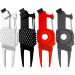 4 Pieces Golf Divot Repair Tool Golf Club Scrub Brush 5 in 1 Multipurpose Golf Tool Magnetic Ball Marker Golf Club Holder Groove Cleaner Waist Clip for Golf Accessory Tool Men Women Outdoor Sports