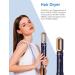 6-in-1 Airflow Curling Iron & Hot Air Styler Set - Fast Drying Hair Dryer & Volumizer with Auto Curler Wand & Straightener Brush - Blue - Buy Online on GoSupps.com