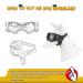 Enjoying Dog Glasses for Small to Medium Dogs | UV Protection Windproof & Non-Foggy | Soft Frame | Orange - Buy Online on GoSupps.com