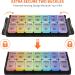 Extra Large Pill Organizer - 2 Times a Day AM PM Easy Fill - 7 Day Pill Box for Vitamins/Supplements - FGcase Rainbow Black - Buy Online on GoSupps.com