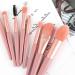 Premium Pink Makeup Brush Set - 8 Brushes with Storage Bag | Foundation & Eye Shadow Brushes for Flawless Application - International Shipping Available - Buy Online on GoSupps.com