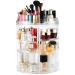 Boxalls make -up organizer rotatable 360 large beauty cosmetics organizer 8 -layer Skincare organizer clear make -up storage organization karusll perfume - oversize 1 piece (1 Pack) transparent
