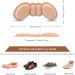 Riootlnm Heel Pads - Shoe Inserts for Loose Shoes | Blister Protection & Comfort Grips for Women & Men | 4 Pairs Rosy Brown & Black - Buy Online on GoSupps.com