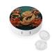 Contact Lens Case Dragon Chinese Background Portable Travel Contact Lens Box Contact Lens Storage Box