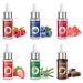 Nomeca Food Flavoring Oil, Fruit Vanilla Cream Chocolate Strawberry Candy Flavors for Baking, Cooking and Lip Gloss Making - Water & Oil Soluble - .2 Fl Oz (6 ml) Bottles with Dropper (Pack of 6) 6 Flavors