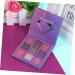 FRCOLOR 2pcs 9 Glitter Eye Shadow Metallic Eye Shadow Palettes Palette Flash 1 count (Pack of 1) Purplex2pcs - Buy Online on GoSupps.com