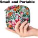 Colorful Flamingo Flower Storage Bags for Women's Bandages Menstrual Products & Tampons - Portable Holders for School & Office - Buy Online on GoSupps.com
