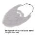 Halloween Party Fake Beard - Gray Costume Whiskers for Men | High-Quality Party Supplies - Buy Online on GoSupps.com