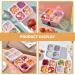 NAMOARLY 3pcs decor snack case sweet storage case nuts container packing box tasty make tea dried fruit - Buy Online on GoSupps.com