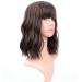 VcKovcko Brown Wave Short Bob Wig - Shoulder-Length Curly Synthetic Cosplay Hair for Girls - Buy Online on GoSupps.com