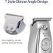 Kemei Professional Hair Clippers Beard Trimmer - T-Blade Outliner Barber Grade Cordless Silver - Buy Online on GoSupps.com