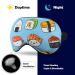 Kawaii Sushi Sleep Mask - Adjustable Strap Eye Cover for Sleeping, Blocking Light - Men and Women - Buy Online on GoSupps.com