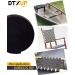DTXUP Black Polypropylene 1 Inch Webbing Strap - Lawn Chair Replacement, Climbing Straps, DIY Crafting - 10 Yards - Buy Online on GoSupps.com