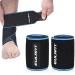 Eulant ankle bandage ankle bandage adjustable ankle bandage with anti -slip silicone stripes highly elastic foot bandage for volleyball football running 85cm blue - 2 pieces