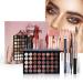 Joyeee 40 Colours Eyeshadow Palette Makeup Gift Set Combination with Mascara Eyebrow Pencil Eyeliner Cosmetic Brushes Essential Starter Bundle for Women Girls Portable Eye Makeup Beauty Travel Set Type-D