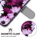 Elegant Daisy Leather Cell Phone Case for Samsung Galaxy J6 Plus - Colorful Magnetic Stand & Card Compartment - Buy Online on GoSupps.com