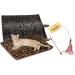 Quality Thermal Cat Mat with Free Toy - Self Heating Warming Bed (1-4 mats) - Gray Leopard Design - Buy Online on GoSupps.com