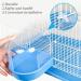 Kathson Bird Bathtub for Cage - Parrot Hanging Bath Tube Shower Box Bowl Accessory for Pet Birds - Ideal for Lovebirds, Canary, Budgies - Clear (Random Color) - Buy Online on GoSupps.com