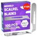 10r Blades Dermaplaning - Pack of 100 Dermaplane Blades 10r High Carbon Steel Dermablade Blades Individually Packed Disposable Surgical Scalpel Blades Sterile #10r Pack of 100