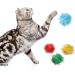 120 Assorted Color Cat Toy Balls - Interactive Furry Pom Pom Balls for Cats - Christmas Party Toy Balls - 1.2 x 1.2 Inch - Buy Online on GoSupps.com