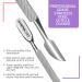 Utopia Care Cuticle Pusher and Cutter - Stainless Steel Professional Grade Remover - Manicure Pedicure Tool for Fingernails Toenails - Gold/Silver - Buy Online on GoSupps.com