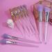 BEAKEY Travel Makeup Brushes 12pcs Brush Set - Premium Synthetic Foundation & Contour Brushes for Concealer, Eyeshadow & Blush - Fashionable Purple Makeup Tools - Buy Online on GoSupps.com
