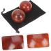 FOMIYES 8 STK Hand Massage Balls - Wooden Health & Fitness Training Device - Mahogany Chinese Handballs for Massage & Exercise - Buy Online on GoSupps.com