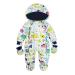 Baby Boys Winter Hooded Romper Snowsuit with Gloves Booties Cotton Jumpsuit Outfits 3-24 Months H 9-12 Months