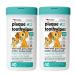 Petkin Plaque Toothwipes, Fresh Mint Wipes - Natural Formula Cleans Teeth, Gums & Freshens Breath - Convenient, & Easy to Use Oral Care Dental Pet Wipes for Dogs, Cats, Puppies & Kittens 2 Pack - 80 Wipes