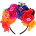 Lurrose Halloween Flower Crown & Butterfly Hairband | Day of the Dead Headdresses for Women | Perfect for Halloween Parties & Cosplay - Buy Online on GoSupps.com