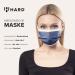 50pc Royal Blue Disposable Face Masks | Made in Germany | CE Certified | Triple Layer Filtration | Breathable & Elastic | Type IIR | Adult Size 17.5cm x 9.5cm - Buy Online on GoSupps.com