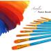 Soucolor Acrylic Paint Brushes Set - 20Pcs Round Pointed Artist Paintbrushes for Acrylic, Oil, Watercolor - Ideal for Canvas, Rock, Body, Face, Nail Art - Halloween Pumpkin Crafts Supplies - Buy Online on GoSupps.com