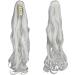Curly Silver Grey Ponytail Clip Hair Extension 18 Inch - FXYTK Claw Jaw Ponytail - Buy Online on GoSupps.com