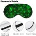 Green Raster Symbols Playing Cards Sleep Mask - Adjustable Strap, Blocks Light, Ideal for Travel - Men and Women - Buy Online on GoSupps.com