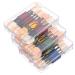 BELLIFFY 30pcs Double Ended Eye Shadow Stick Girl Eyeshadow Makeup Brush Sponge Eyeshadow Stick Rod Aluminum