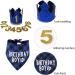Dog Birthday Party Accessories - Reusable Bandana & Blue Crown for Small to Medium Dogs & Cats - Perfect Pet Outfits & Party Decorations - Buy Online on GoSupps.com