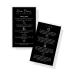 Brow Henna Aftercare & Tips Cards | Physical Printed 2 x 3.5  inches Business Card Size | Brow Artist Supplies | Henna Brow Care | Black and White Design