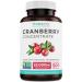 Organic Cranberry Pills - 50:1 Concentrate Equals 25,000mg of Fresh Cranberries (Vegan) for Urinary Tract Health & Kidney Cleanse - Cranberry Pills for Women - UTI Support Supplement - 60 Capsules