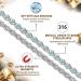 Buy Jeroot Titanium Steel Magnetic Bracelet for Women - 5mm Blue Zirconia Strong Magnets Energetix Magnetic Jewelry (3500 Gauss) - International Shipping Available - Buy Online on GoSupps.com