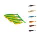 N mis rubber fish set |Premium rubber fish set |Fishing accessories |Rubber fish pike pikeperch dorsch perch |Fishing bait for pike Zander and for the sea fishingRubber bait 5 Set x 10 cm Kathi Koi - yellow/green with orange stomach