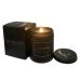 Three Reindeers Aromatherapy Delight 9oz Black Soy Wax Candle Jar with Wood Wicks - Highly Scented & Long-Lasting (Lavender)
