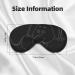 Shop White Elephant Print Unisex Sleep Eye Mask | Soft Comfort Eye Shade for Travel Yoga & Shift Work - Buy Online on GoSupps.com